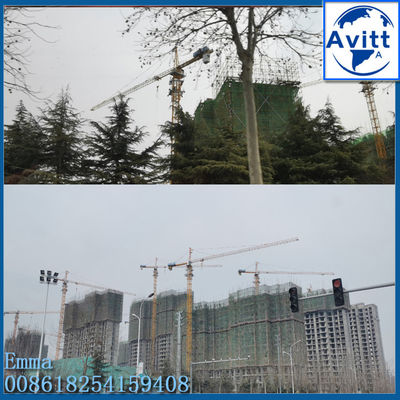 QTZ4807 Telescopio idraulico di arrampicata tipi di gru torre 48M Jib di lavoro