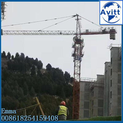 10 tonnellate TC5023 Testa di martello gru torre 3m Mast Lifting materiali da costruzione