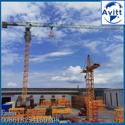 10 tonnellate carico PT6515 Topless Tower Crane 65m Jib 1,5 tonnellate a fine Jib 60m di altezza in piedi libero