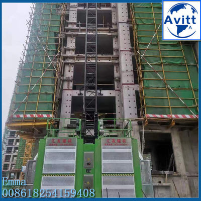 1-4t Rack Pinion Construction Lift Ascensore Masto Sezione di arrampicata Tipo