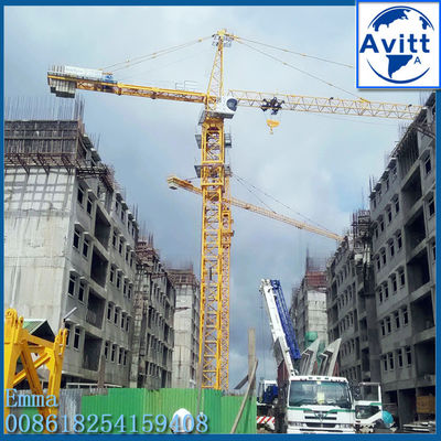 10 t topkit torre gru QTZ125 6018 2*3M L68 Sezioni di palo di ponte risparmiare costi contenitore