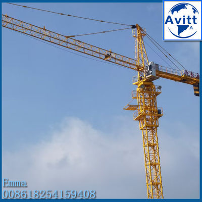 8t Topkit testa torre gru TC5015 50M braccio di lavoro Boom per 80m edifici